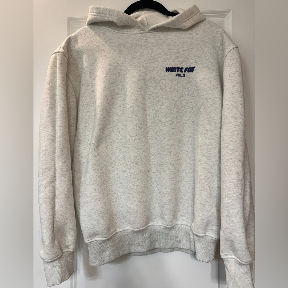 Gray White Fox Hoodie